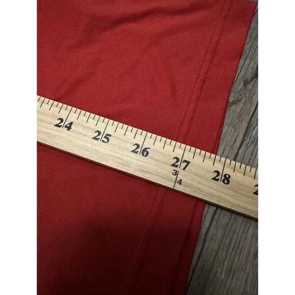 Adidas Climalite Shirt Mens Large Red Soccer Training Jersey 3 Stripe 8 Top - Picture 6 of 12